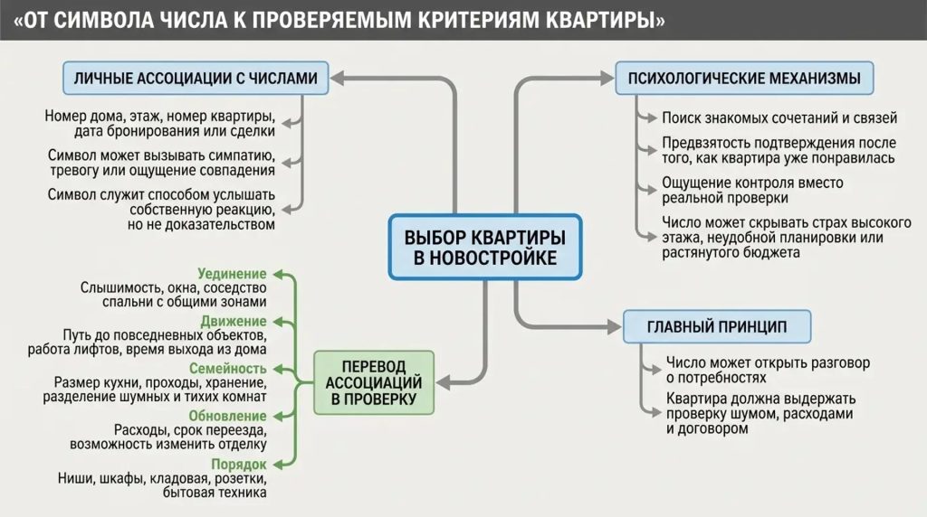 От символа числа к проверяемым критериям квартиры